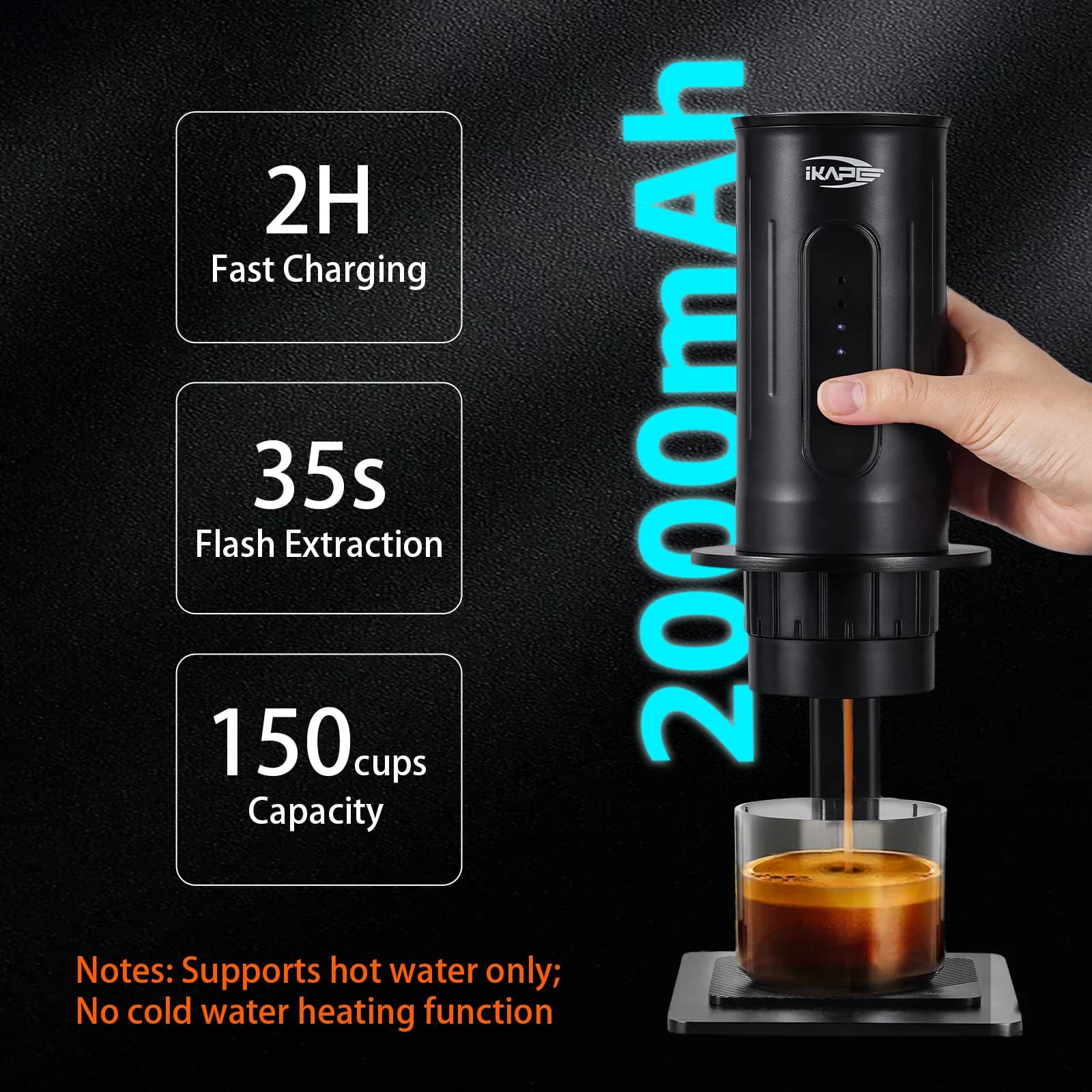 Portable Manual Coffee Maker Capsule & Ground Coffee